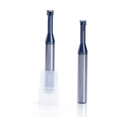 Customized 3 Teeth End Mill Carbide Cutter Hard Material Processing With Composite Coating