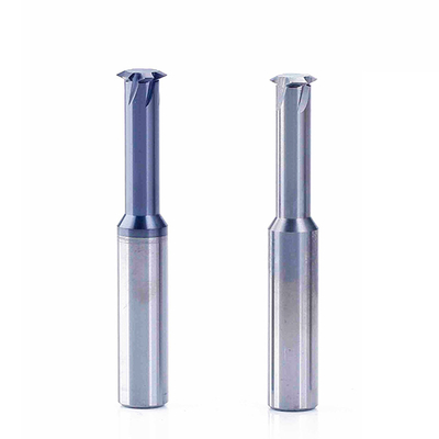 Customized Carbide End Milling Cutters Composite Coating Single Tooth Thread For Hard Materials