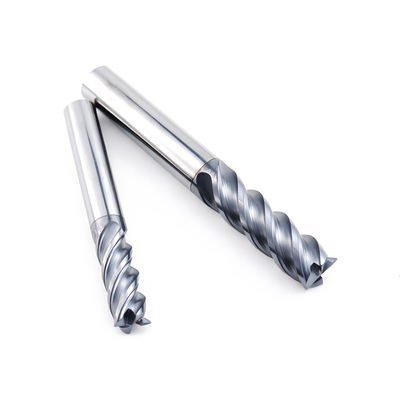 8 ملم كربيد طاحونة نهاية مسطحة 4 صافرة للصلب المقاوم للصدأ