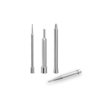 مكونات قالب اللكم الدقيقة بدقة ±0.001 مم لأعمال التشكيل بالقالب والتي تتميز بتجويف مدمج وسطح مصقول